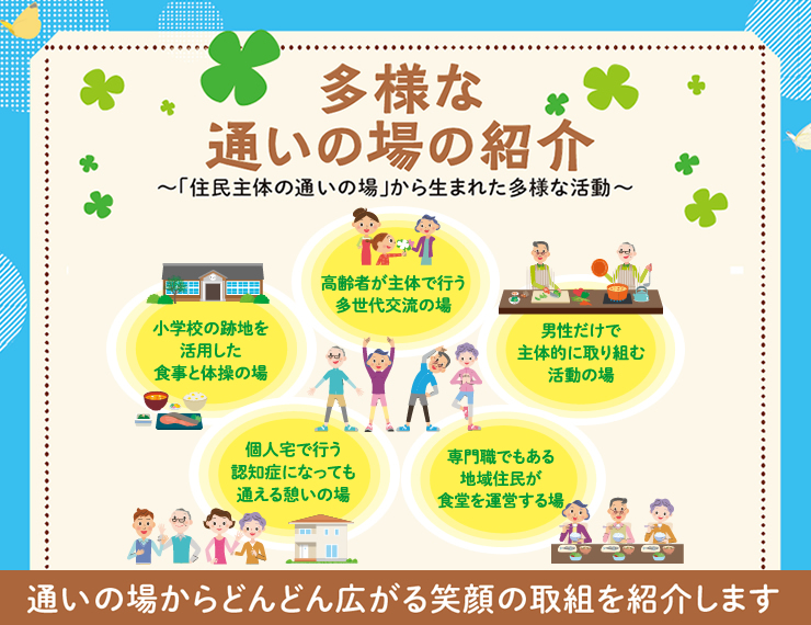 多様な通いの場の紹介 ~「住民主体の通いの場」から生まれた多様な活動~